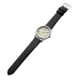 Bia Suffragette Watches, Ivory Dial, Black Strap, Steel, One Size, B1019
