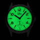 Bia Suffragette Watches, Ivory Dial, Black Strap, Steel, One Size, B1019