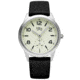 Bia Suffragette Watches, Ivory Dial, Black Strap, Steel, One Size, B1019