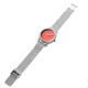 Bia Suffragette Watches, Pink Dial, Ss Mesh Bracelet, Steel, One Size, B1015