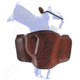 Bianchi 106 Minimalist with Snap Holster - Plain Tan, Right Hand 19264
