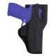 Bianchi 7115 Vanguard Mid-Ride Duty w/ Jacket Slot Belt Loop Holster, Right Hand, Black, 18529