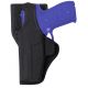 Bianchi 7115 Vanguard Mid-Ride Duty w/ Jacket Slot Belt Loop Holster, Left Hand, Black, 18526
