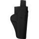 Bianchi 7115 Vanguard Mid-Ride Duty w/ Jacket Slot Belt Loop Holster, Right Hand, Black, 18525