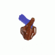 Bianchi 77 Piranha Holster - Plain Tan, Right Hand 24096