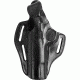 Bianchi 77 Piranha Leather Belt Holster Plain Black, Left Hand 