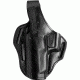 Bianchi 77 Piranha Leather Belt Holster Plain Black, Left Hand 