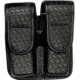 Bianchi 7902 Double Mag Pouch - Basket Black, Brass 22195
