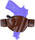 Bianchi 84 SnapLok Holster - Plain Tan, Right Hand 22990