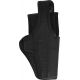 Bianchi 7115 Vanguard Mid-Ride Duty w/ Jacket Slot Belt Loop Holster, Right Hand, Black, 18527