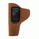 Bianchi Model 6 Inside Waistband Holster, Rust Suede, Left Hand, 10379