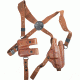 Bianchi X16 Agent X Shoulder Holster Unlined - Plain Tan, Right Hand, Ruger P89, P90, P91, P94 17250