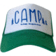 Big Agnes Camp Foam Front Trucker, White/Kelly Green, One Size, AHCAMP-WKG-OS
