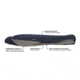 Big Agnes Torchlight Camp 35 Fireline Pro Sleeping Bag, Indigo/Gray, Long Left, BTMTLC35LL21
