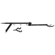 Big Game Treestands Extreme Cross Bow Hanger Combo, includes 1-3.5in Rubber Coated Steel Double Hook, Black BH205-C