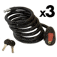 Muddy Treestand Lock - 3 Pack, includes 6-Keys, Black CR98-V3