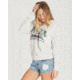 Billabong Days Off 2 - Hoodie - Womens, Ash Heather, Medium, J601QBDA-AHH-M