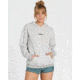 Billabong Script Logo Hoodie - Womens, Athletic Grey, Large, J651SBBI-AGY-L