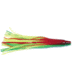 Billfisher Tuna Tail Skirt 6", Chartreuse/Green/Orange/Silver 2/Pack, TT62-CGO