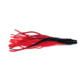 Billfisher Tuna Tail Skirt 6", Red/Black, 2/Pack, TT62-RBK