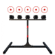 Birchwood Casey 5 Spring Loaded Self-Resetting Targets w/ Plate Rack, Black, BC-5TPR