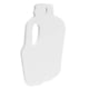 Birchwood Casey AR500 Gong, Milk Jug Silhouette Target, 3/8in, 1-Hole, White, BC-47712