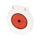Birchwood Casey AR500 Gong, 4in Round Target, 3/8in, White, BC-RND4-38