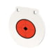 Birchwood Casey 1/2in Round Target Plate, Steel, 8in, Black/Red/White, RND8