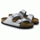 Birkenstock Arizona Birko-Flor Soft Footbed - Women's, Silver, 35 55015-1-35