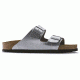 Birkenstock Arizona Birko-Flor Soft Footbed - Women's, Silver, 35 55015-1-35
