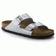 Birkenstock Arizona Birko-Flor Soft Footbed - Women's, Silver, 35 55015-1-35