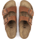 Birkenstock Arizona Leather Sandals - Mens, Antique Pull Up Cognoc, 42, 1015538-R-42