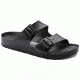 Birkenstock Arizona Metallic Soft Footbed, 46 Euro, Black 12942-1-46