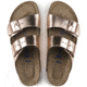 Birkenstock Arizona Soft Footbed Leather Sandals - Womens, Metallic Copper, Medium, 37, 952091-37