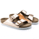 Birkenstock Arizona Soft Footbed Leather Sandals - Womens, Metallic Copper, Medium, 37, 952091-37