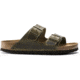Birkenstock Arizona Soft Footbed Oiled Leather Sandals - Mens, Jade, 41, 1014451-R-41