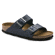 Birkenstock Arizona Soft Footbed Oiled Nubuck Leather Sandals - Womens, Blue Oild Leather, Medium, 45, 1013643-45