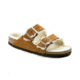 Birkenstock Birkenstock Arizona Shearling Suede Leather Sandals, 1001128-MINK/NATURAL-41