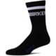 Birkenstock Birkenstock Cotton Crew Stripe Socks, 1030264-250-BLK/WHI-39-41