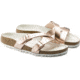 Birkenstock Yao Hex Birko-Flor Sandals - Womens, Metallic Copper, 40, 1016962-N-40