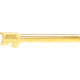 Bishop Defense Match Grade Pistol Barrel, Glock 34, 9mm, 5.31 in, 1-10 Twist, Gold, BDBLG34GLD