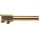 Bishop Defense Match Grade Pistol Barrel, Glock 19, 9mm, 4.02 in, 1-10 Twist, Bronze, BDBLG19BRNZ