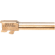 Bishop Defense Match Grade Pistol Barrel, Glock 43, 9mm, 3.39 in, 1-10 Twist, Rose Gold, BDBLG43RSGLD