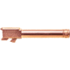 Bishop Defense Threaded Match Grade Pistol Barrel, Glock 19, 9mm, 4.52 in, 1-10 Twist, Rose Gold, BDBLTG19RSGLD