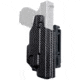 Black Scorpion Outdoor Gear Pro IDPA Competition OWB Holster, Glock 17, 19,19X, 22, 31, 44, 45 w/ TLR7, TLR8, Right Hand, Carbon Fiber, HC03-IDPA-GL17TLR8CFRH