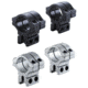 BKL Technologies 1in Long Double Strap Dovetail Rings, 200 Series, BKL-263, Black, Silver