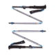 Black Diamond Distance FLZ Trekking Poles, Pewter, 140, BD11253310161401