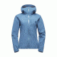 Black Diamond FineLineStretch Womens Rain Shell Jacket, Blue Steel, 2XS, APG3E8433XXS1