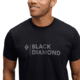 Black Diamond Mini Stacked Short Sleeve Tee - Mens, Black, Large, AP7524890002LRG1