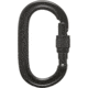 Black Diamond Oval Screwgate Carabiner, Black, BD210084BLAKALL1